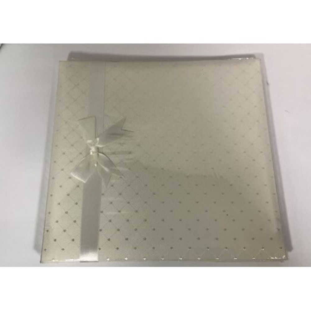 Pioneer 12"x12" Wedding Scrapbook Photo Album Ivory Pattern Fabric